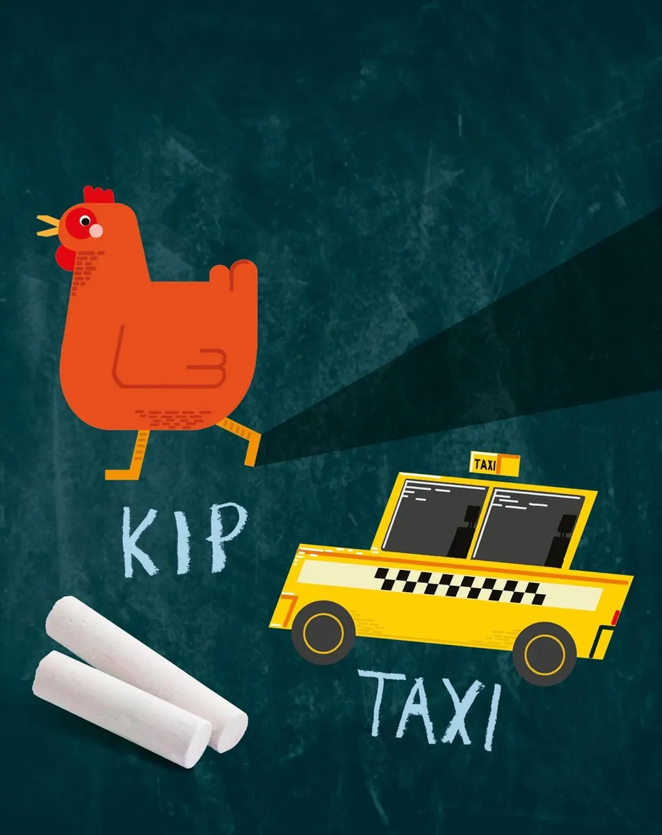 Clementoni 66910 Educatief Spel Krijtjes en Woordjes - 10 Bordjes