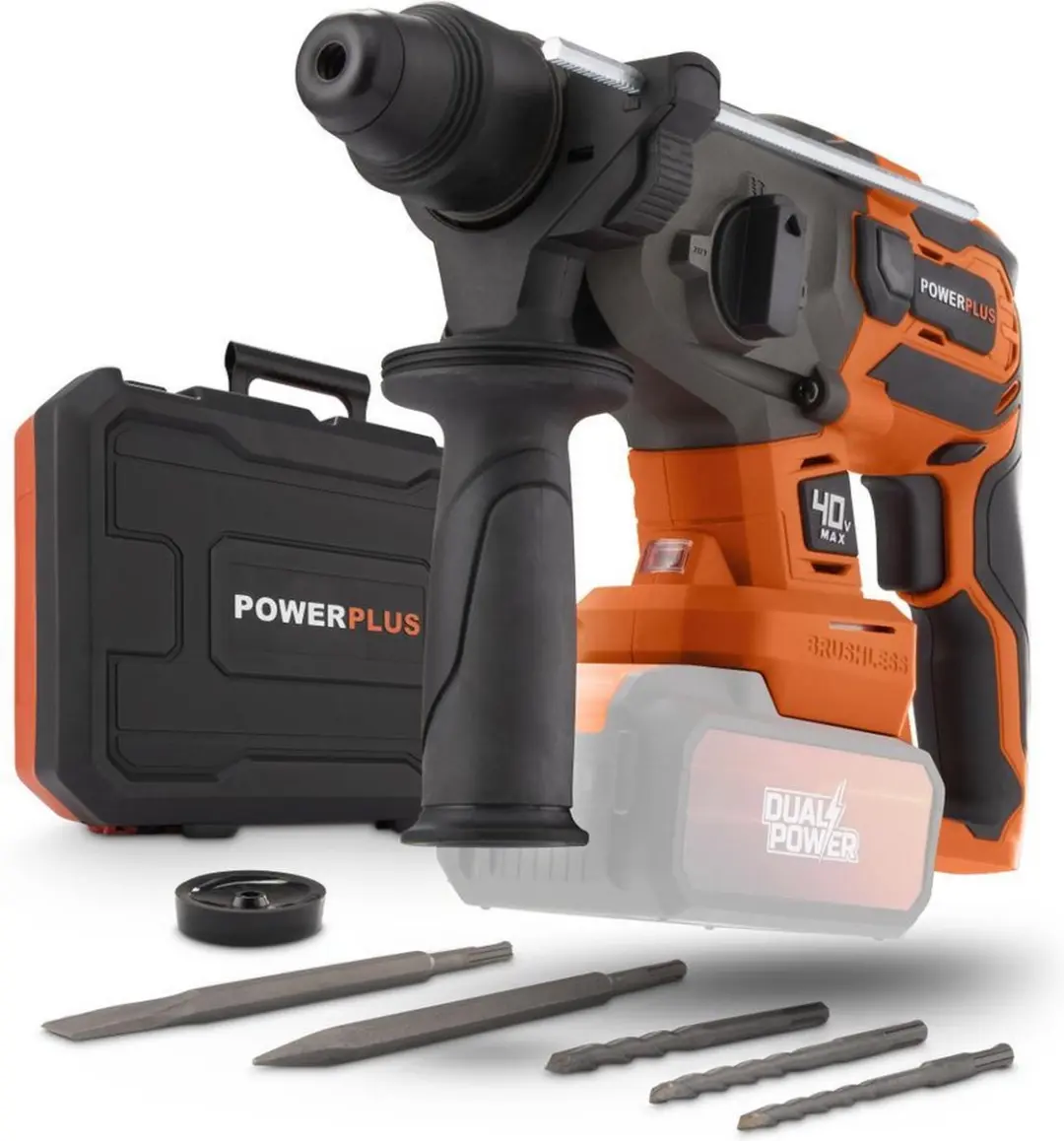 Powerplus POWDP15680 Klopboormachine 40V - 3J - 26mm Beton