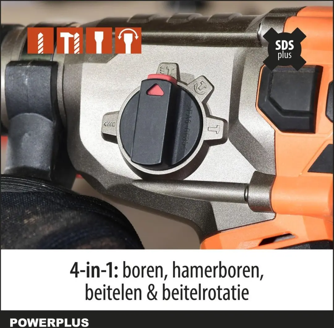 Powerplus POWDP15680 Klopboormachine 40V - 3J - 26mm Beton