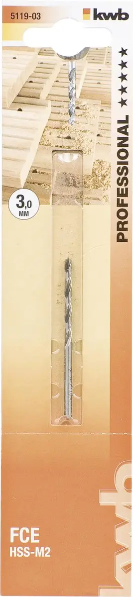 KWB 511903 Hout-spiraalboor 3mm