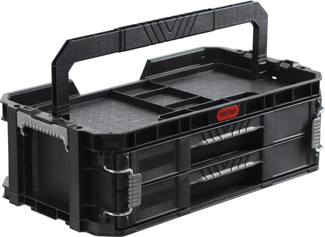 Keter SKRZYNKA Organizer Z 2 Lades - Zwart