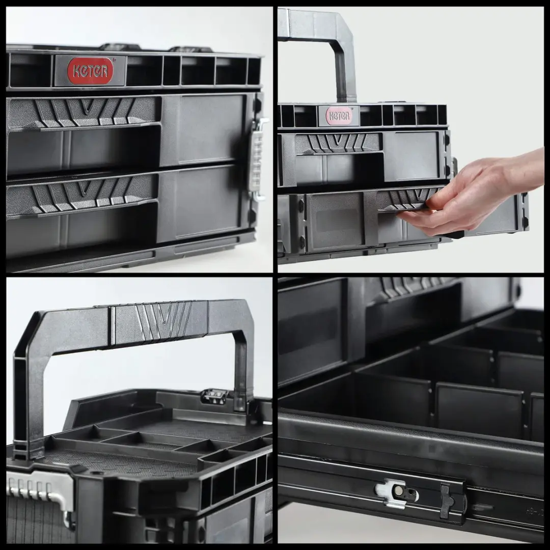 Keter SKRZYNKA Organizer Z 2 Lades - Zwart
