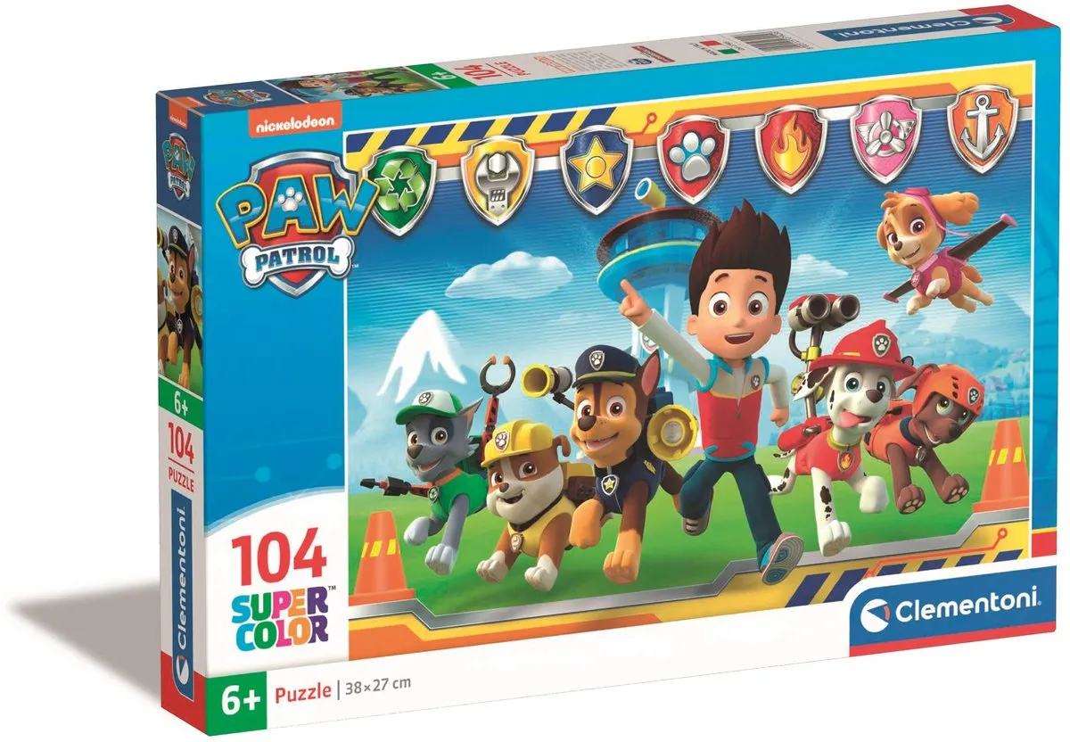 Clementoni Paw Patrol Puzzel 104 Stukjes