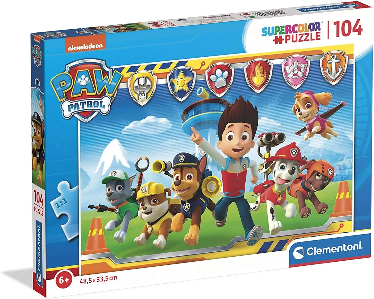 Clementoni Paw Patrol Puzzel 104 Stukjes - Multicolor - afbeelding 6 van 6