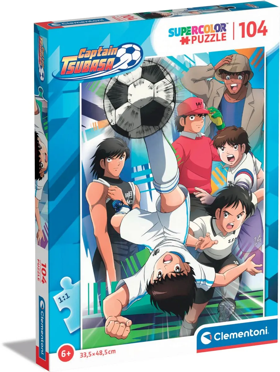 Clementoni Captain Tsubasa Legpuzzel 104 Stuks - 48,5x33,5cm - Multicolor