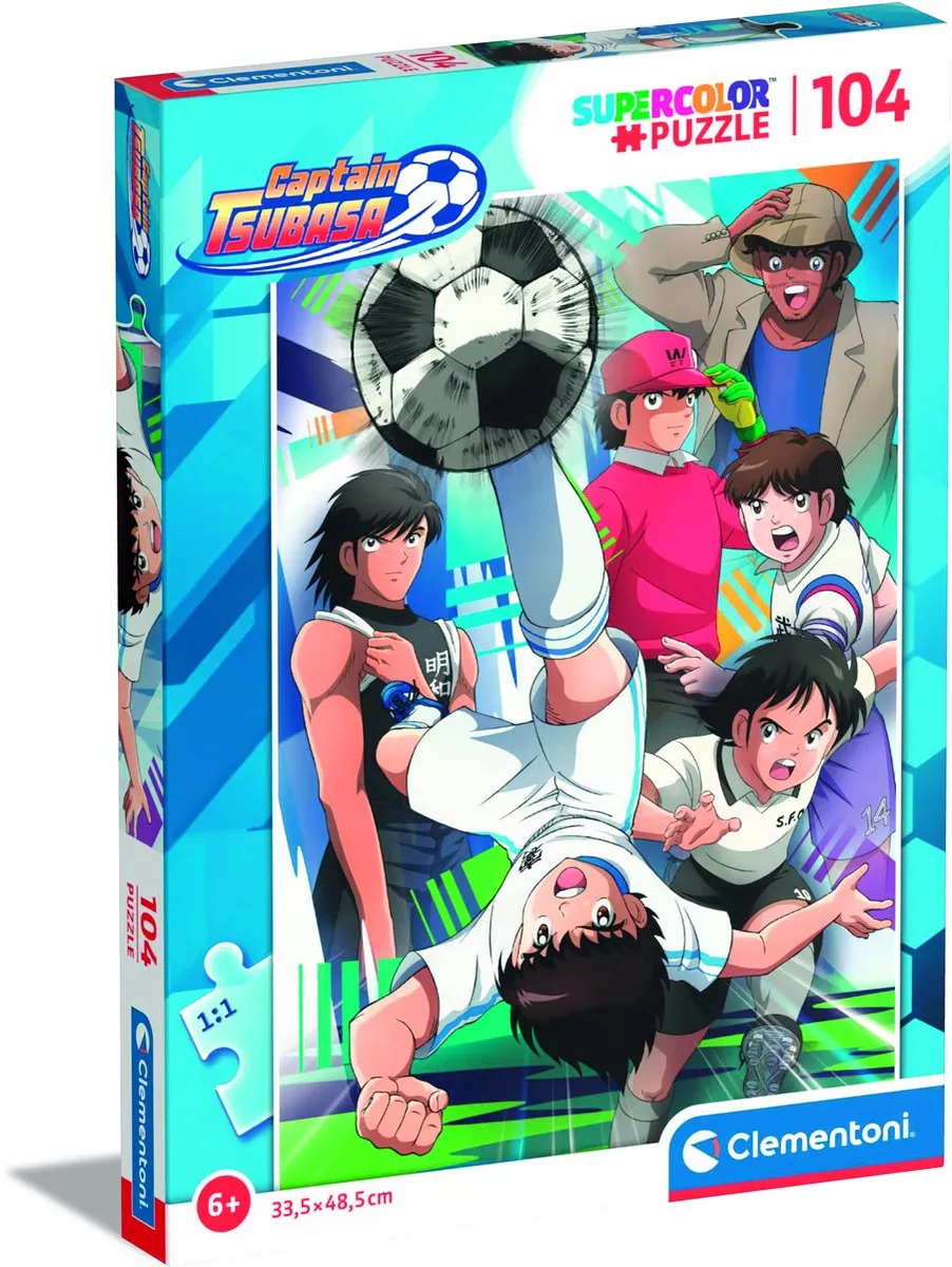 Clementoni Captain Tsubasa Legpuzzel 104 Stuks - 48,5x33,5cm - Multicolor