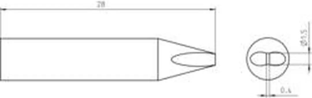 Weller RTU 015 S MS Soldeerpunt Beitelvorm T0050105899 - afbeelding 6 van 6