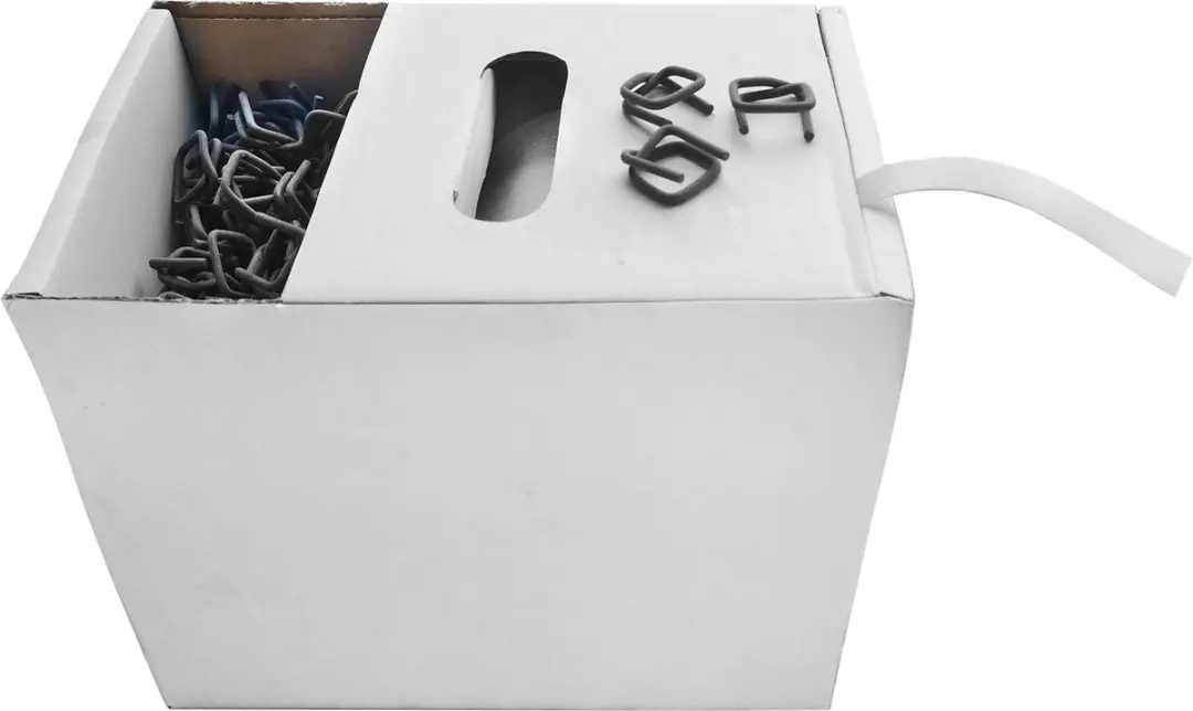 Kortpack Polyesterband 12mm Wit - 250m met 100 Gespen
