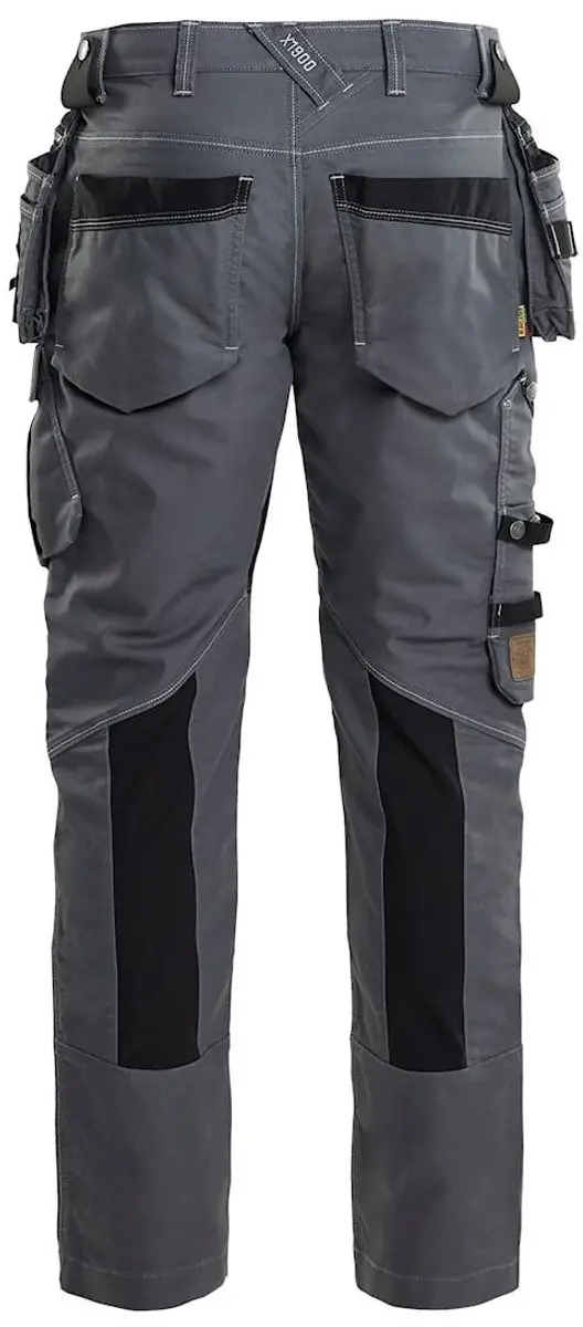 Blåkläder Werkbroek X1900 Denim Stretch - Medium Grijs/Zwart - Maat 62