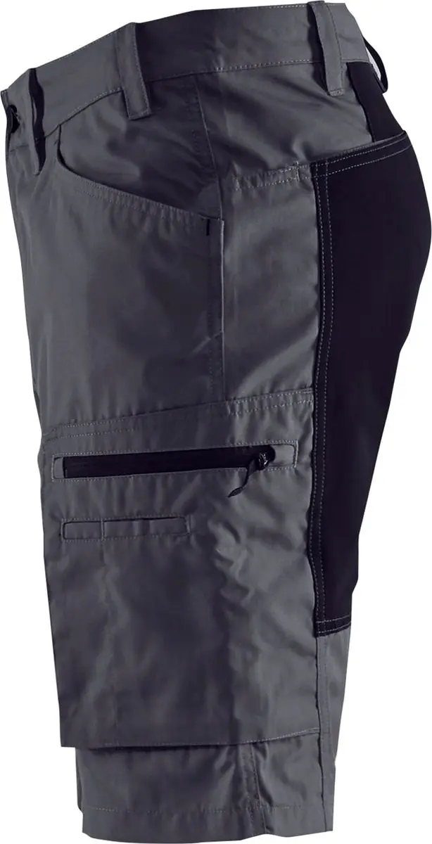 Blåkläder Service Short Stretch 1449-1845 Werkbroek - Medium Grijs/Zwart - Maat 54