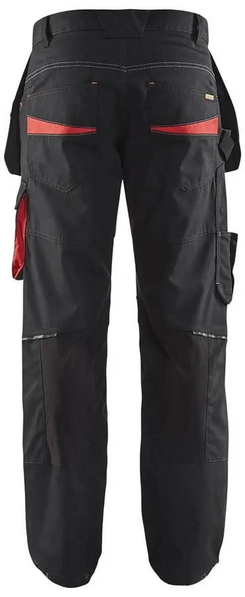Blåkläder Service Werkbroek 1496-1330 - D84 - Zwart/Rood - afbeelding 6 van 6