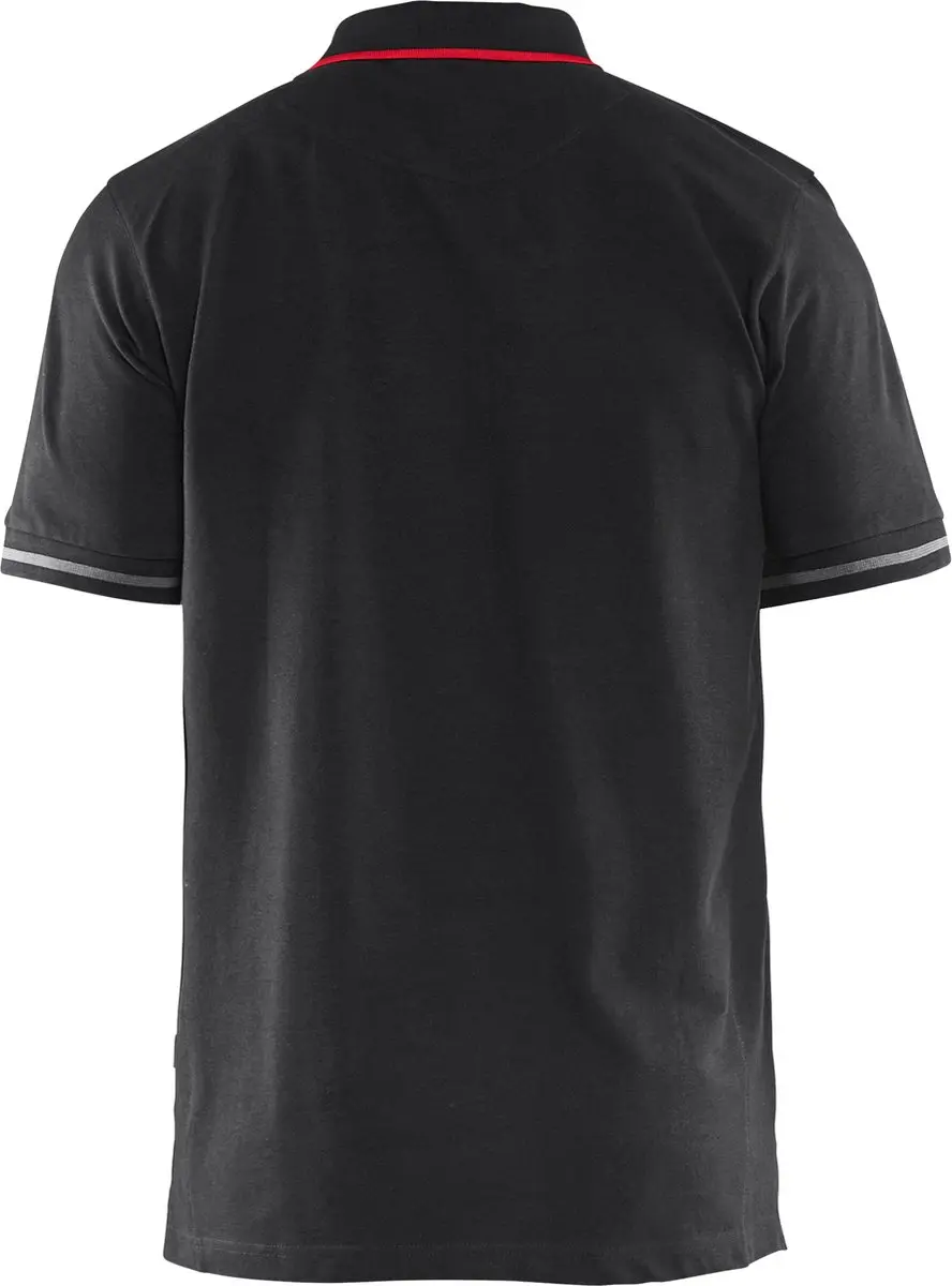 Blåkläder Poloshirt 3389-1050 - XS - Zwart/High Vis Geel