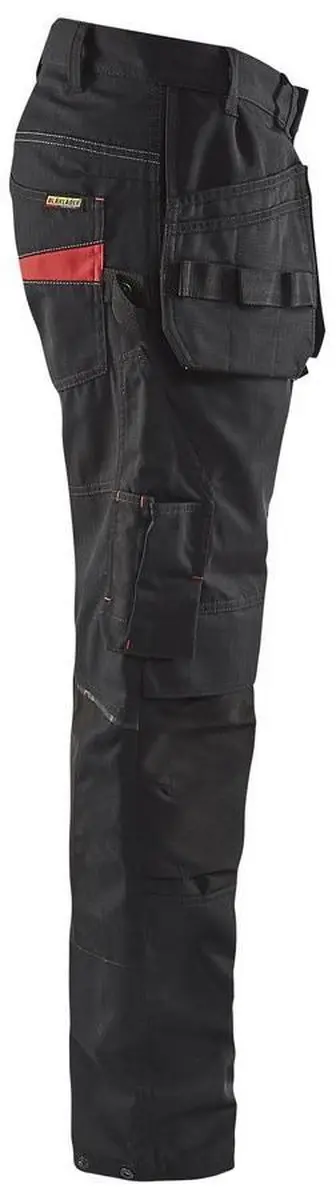 Blåkläder Service Werkbroek 1496-1330 - Stretch - Zwart/Rood - Maat 88 - afbeelding 6 van 6