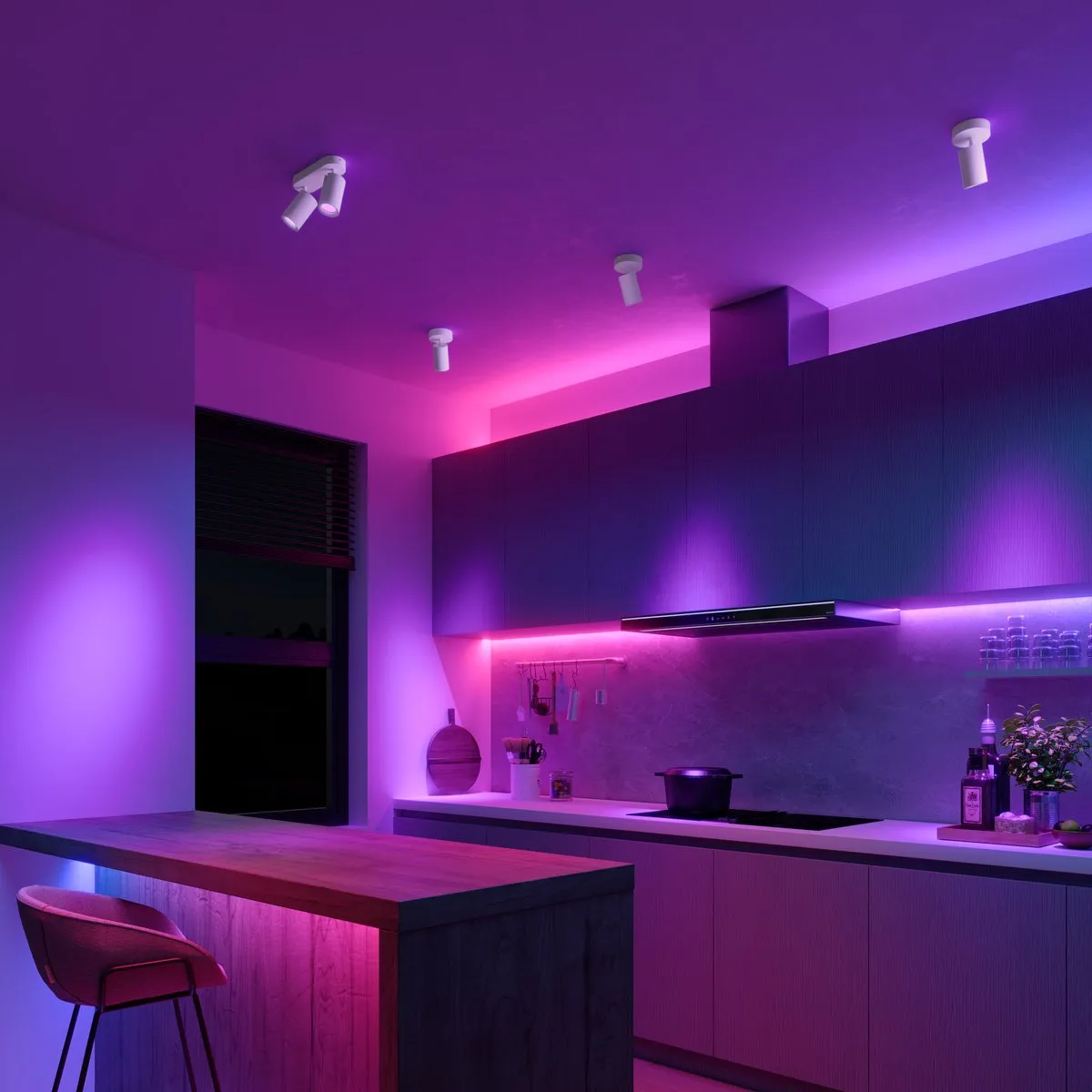 Calex Smart Plafondlamp 2-Lichts RGBW 2200K - Wit