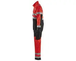 Blåkläder Overall High Vis 6373-1804 - 56 - High Vis Rood/Zwart