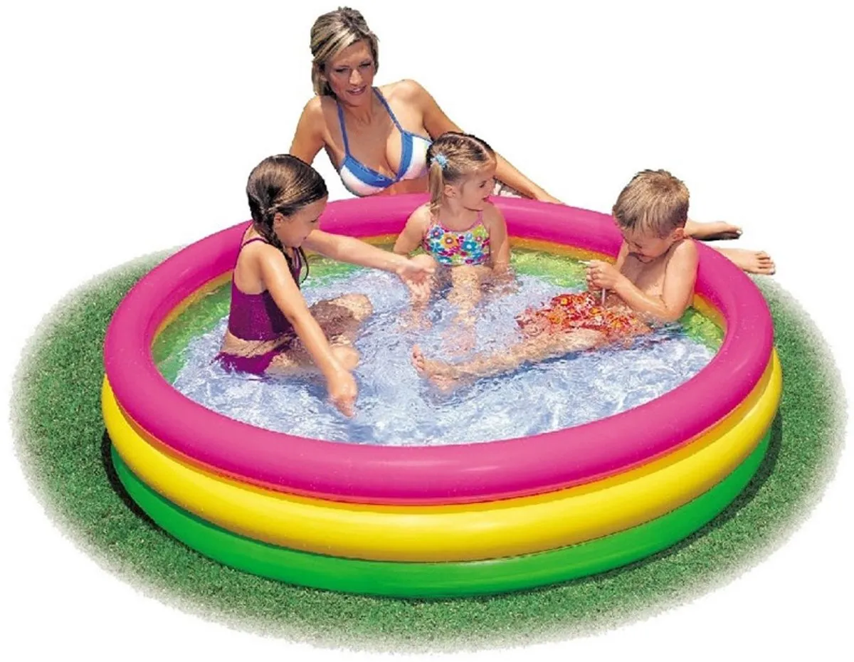 Intex Sunset Glow Opblaaszwembad Ø114cm - 131L - afbeelding 6 van 6