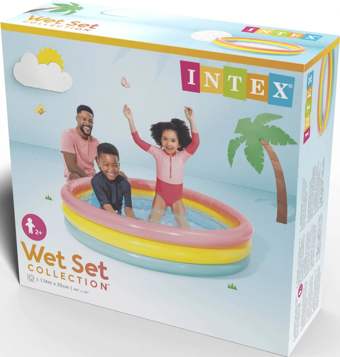 Intex Sunset Glow Opblaaszwembad Ø114cm - 131L