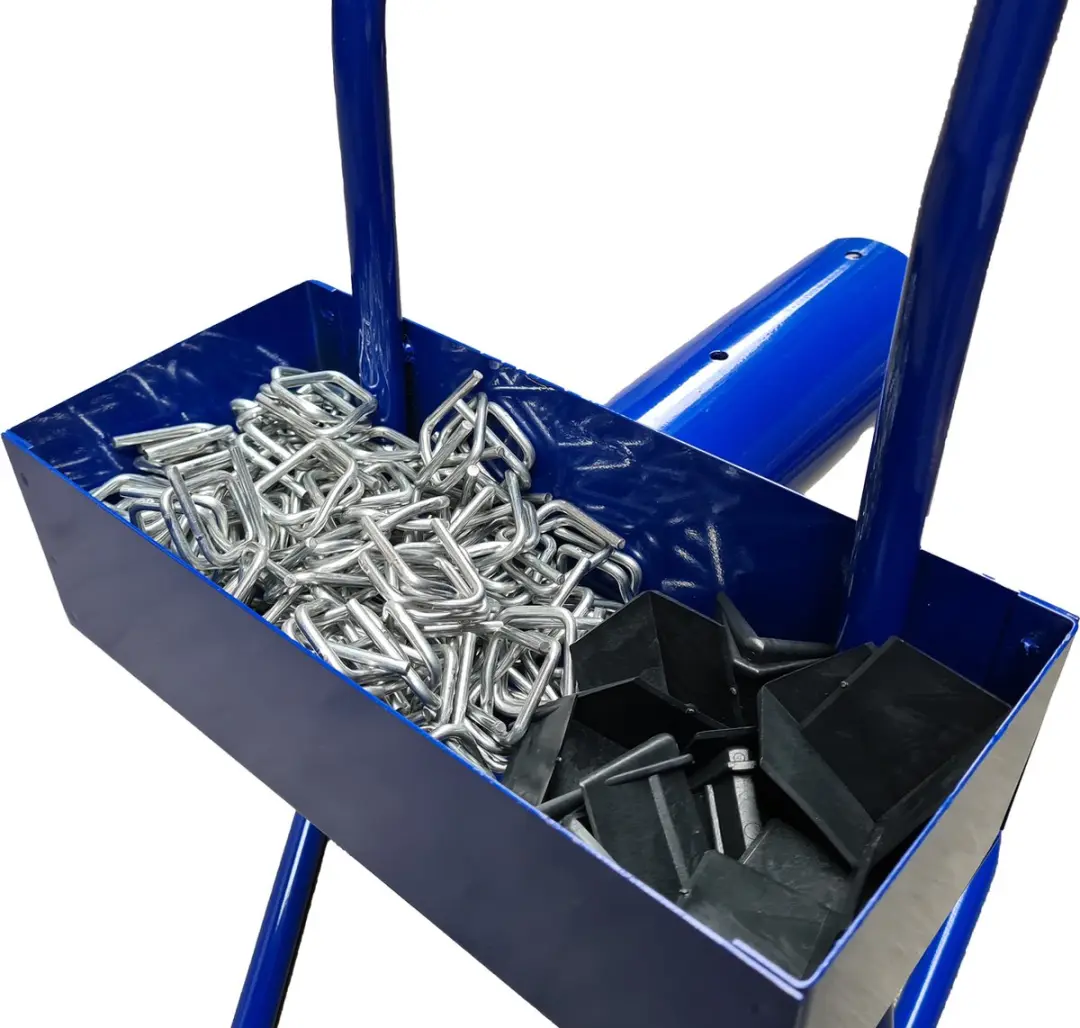 Kortpack Draagbare Metalen Haspel Blauw - 76mm - 1 Stuk