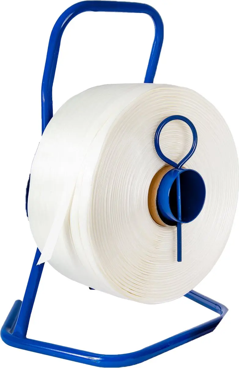 Kortpack Draagbare Metalen Haspel Blauw - 76mm - 1 Stuk - afbeelding 6 van 6