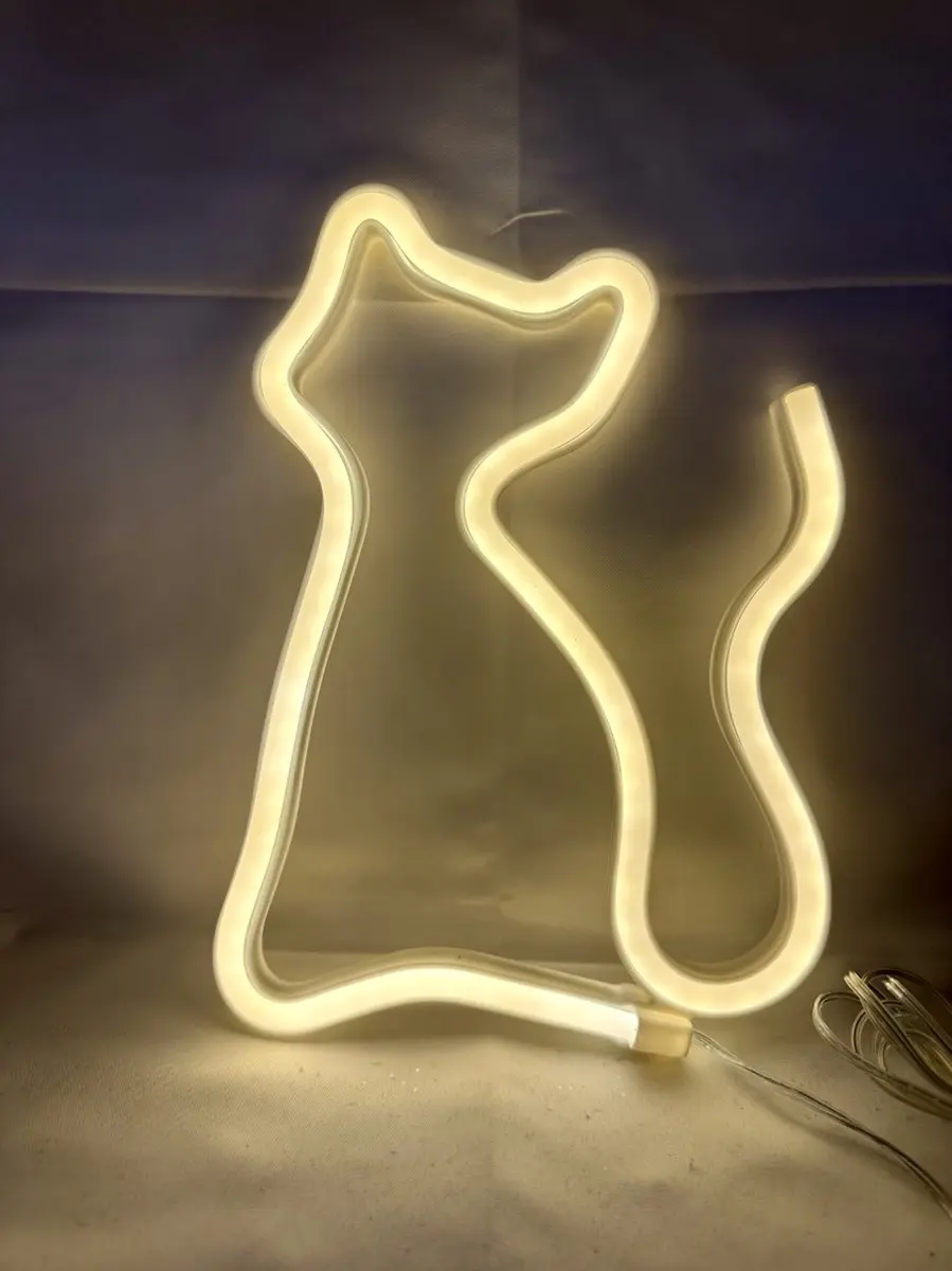 Impuls LED Wandlampen Set 4 Stuks - Neon Roze/Wit