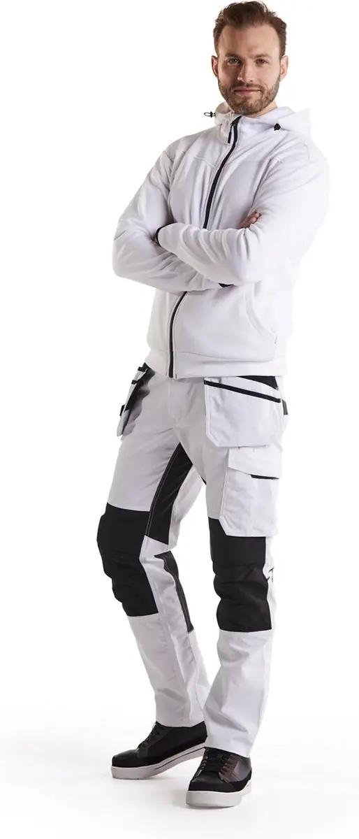 Blåkläder Schilders Hoodie 33632526 - XXL - Wit/Donkergrijs