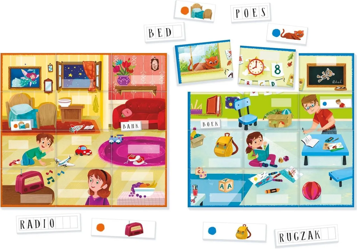 Clementoni Mijn Eerste Woordjes Educatief Spel 66922 - Speelkaarten - afbeelding 4 van 6