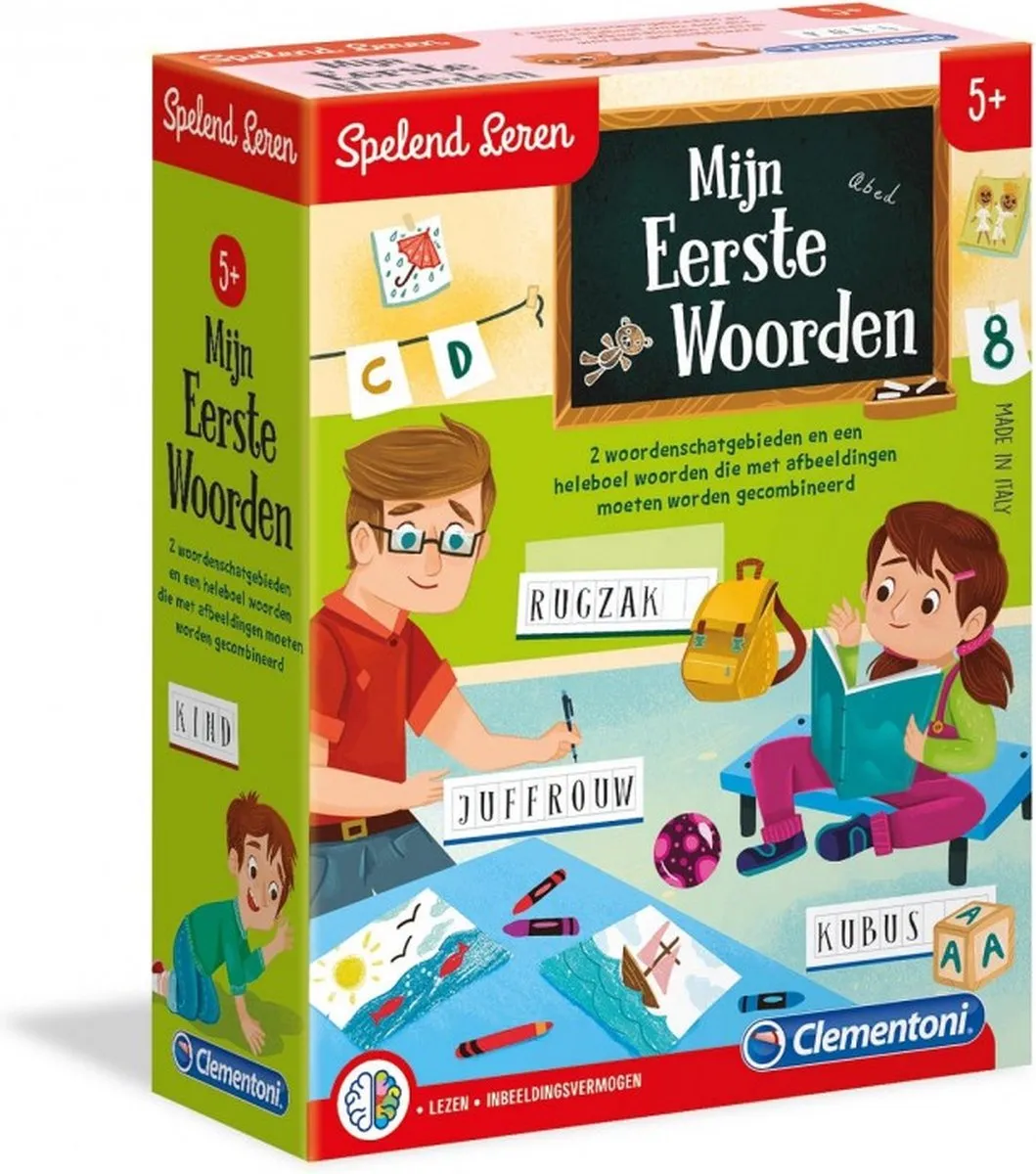 Clementoni Mijn Eerste Woordjes Educatief Spel 66922 - Speelkaarten - afbeelding 6 van 6