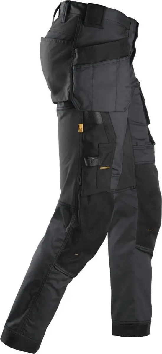 Snickers 6241 AllroundWork Werkbroek - Staalgrijs/Zwart - 44