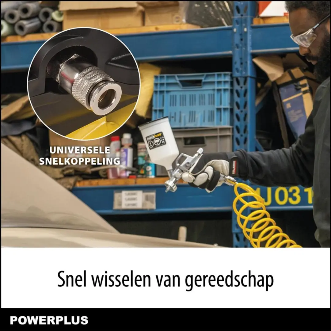 Powerplus POWX17245 Olievrije Compressor 750W - 11L