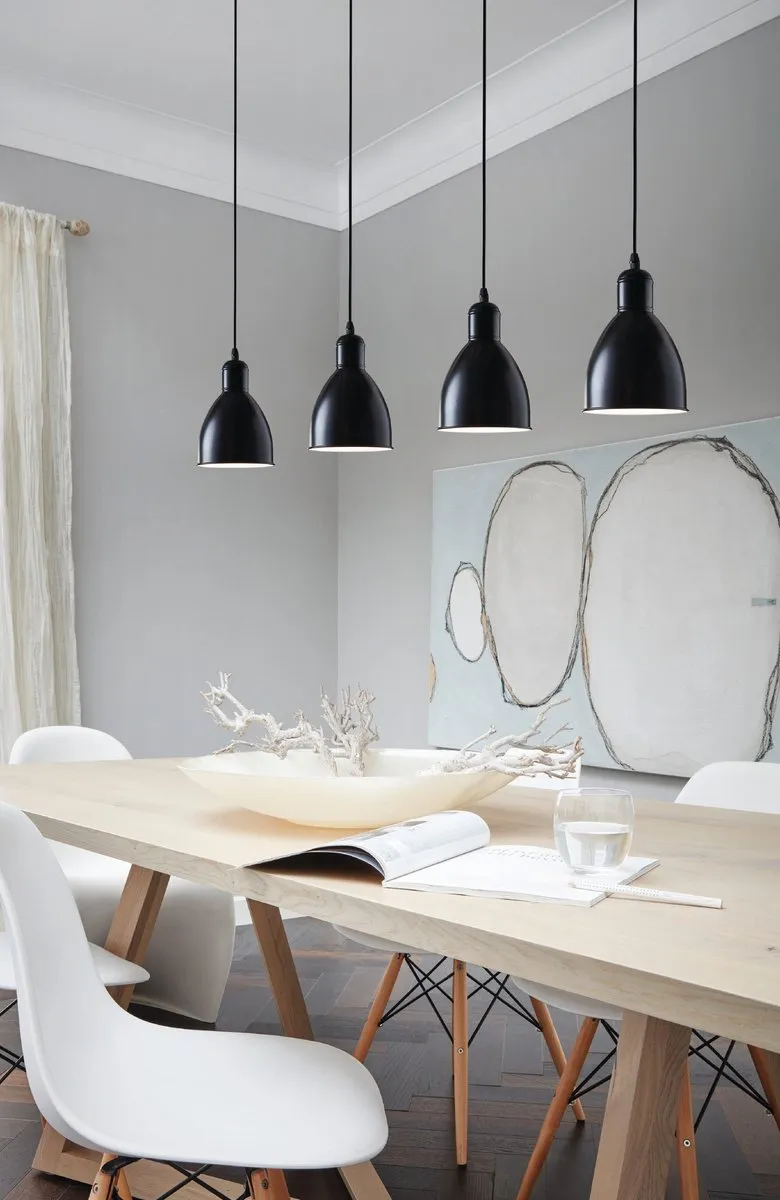 Eglo Priddy Hanglamp E27 - 97,5 cm - Zwart/Wit - afbeelding 6 van 6
