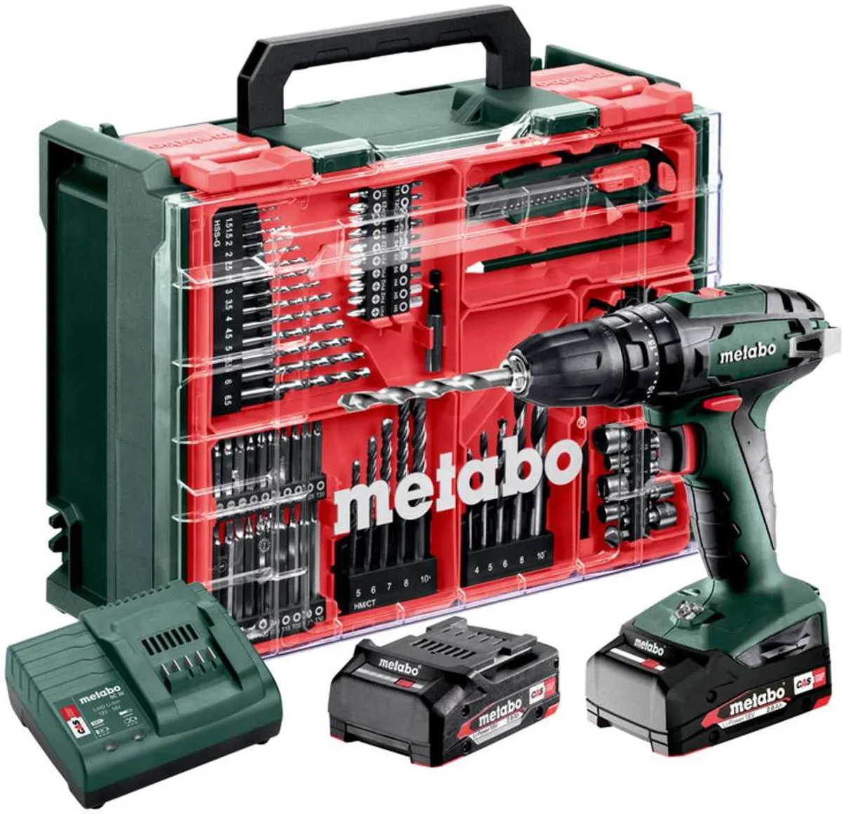 Metabo 18V Accu Klopboor/Schroefmachine 602245710 - 2x 2,0Ah - 2 snelheden