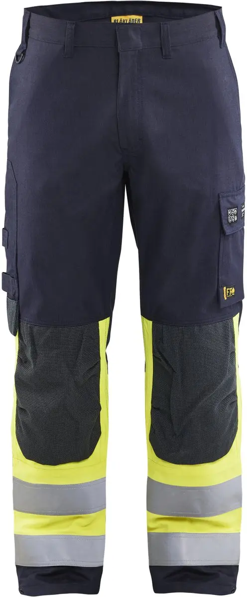 Blåkläder Multinorm Werkbroek Inherent 1488-1512 62 - Marine/High Vis Geel