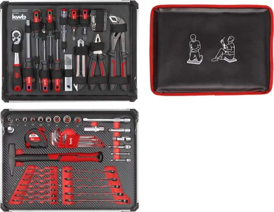 KWB Gereedschapskoffer 80-delig - Zwart - MPN 370660 - afbeelding 6 van 6