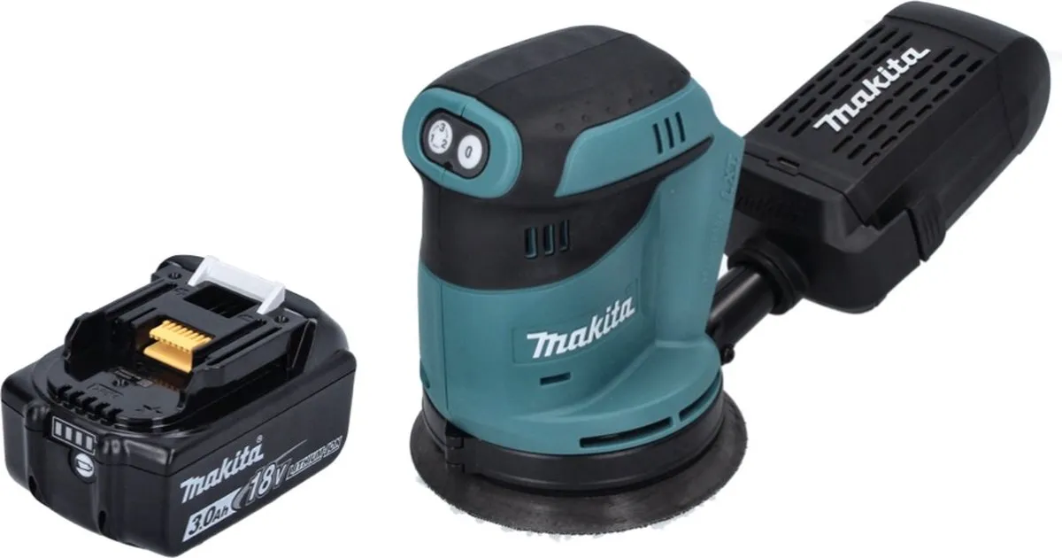 Makita DBO 180 F1 Excentrische Schuurmachine 18V - 125mm - 3000mAh - afbeelding 2 van 5