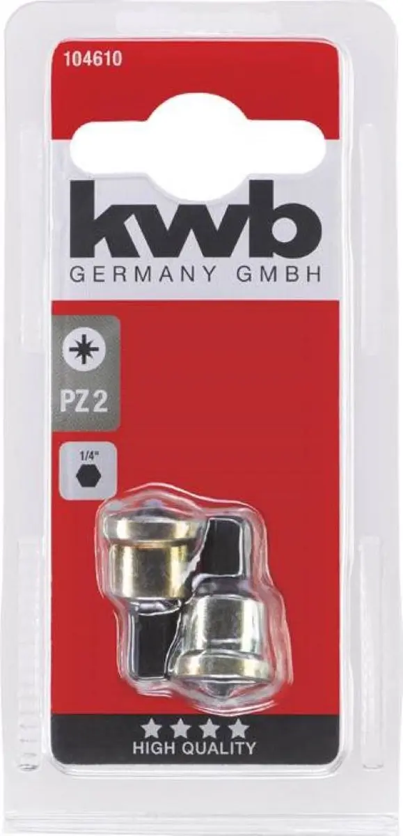 KWB Schroefbit PZ2 1/4" - 2 Stuks
