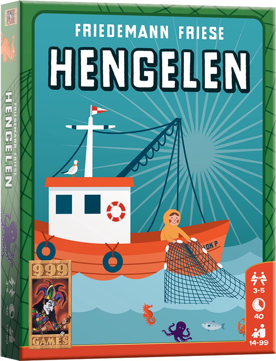 999 Games - Hengelen - Strategisch Kaartspel - Veel spel in een klein doosje!
