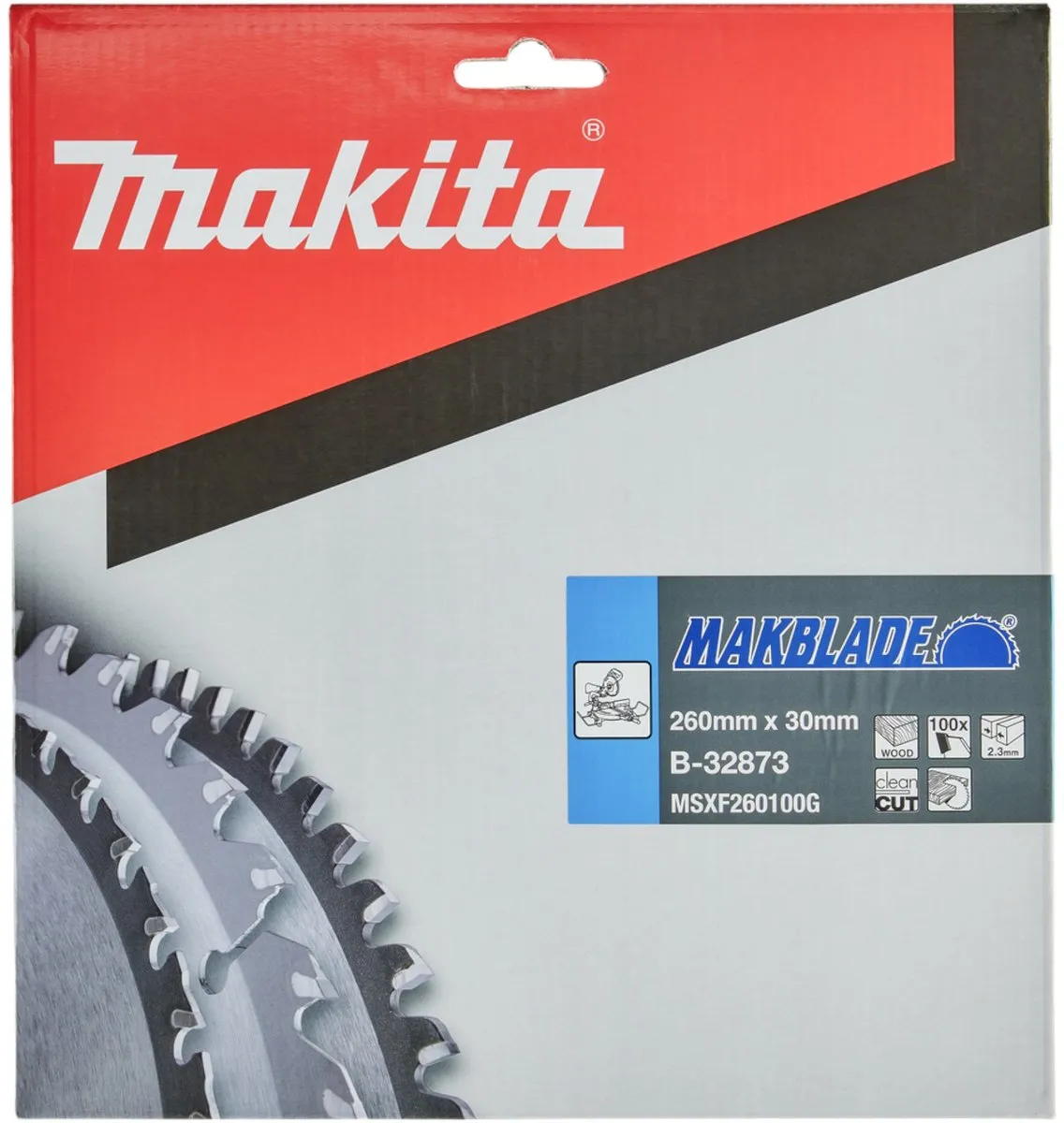 Makita B-32873 Afkortzaagblad Hout 260mm 100T