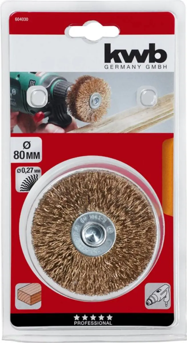 KWB Houtstructuurborstel HSS 604030 - Ø85mm