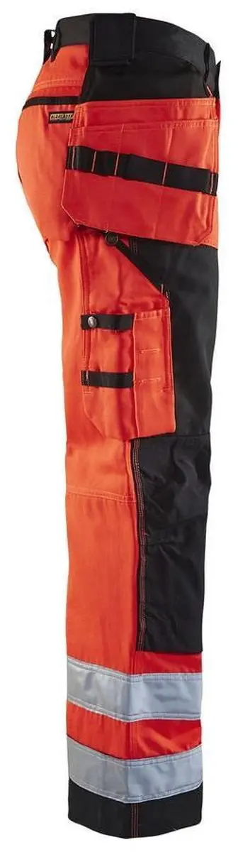 Blåkläder Werkbroek High Vis 1568-1811 - 62 - High Vis Rood/Zwart