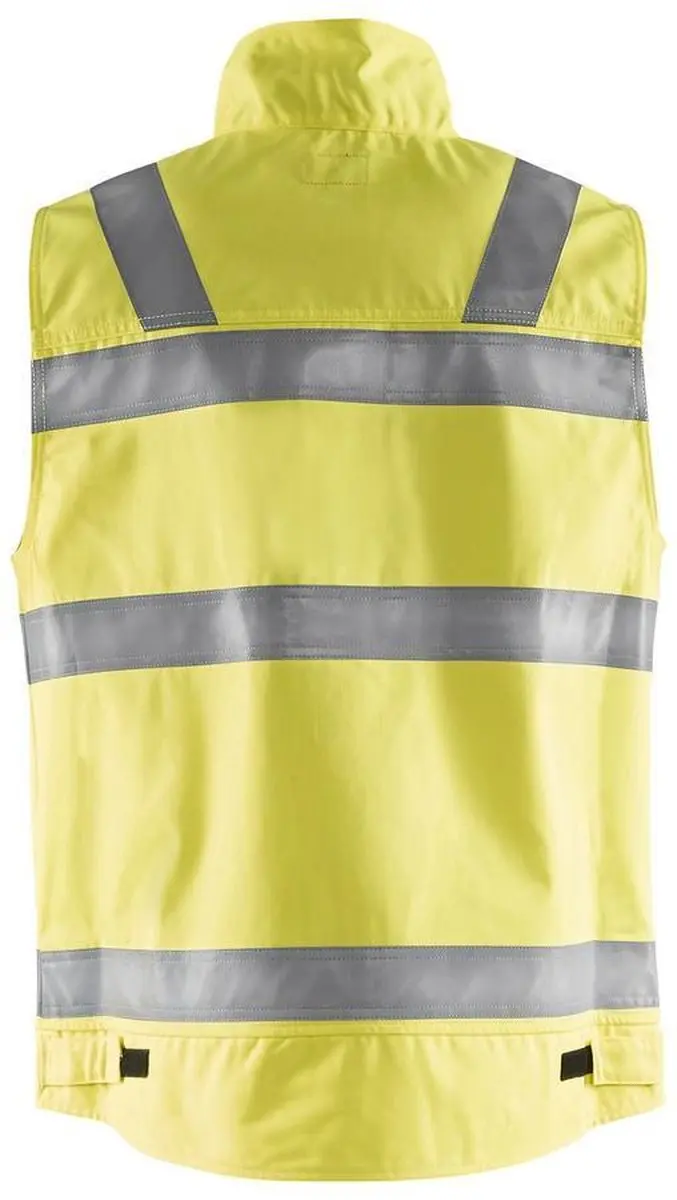 Blåkläder Werkvest 8505-1804 High Vis Geel/Marineblauw - M