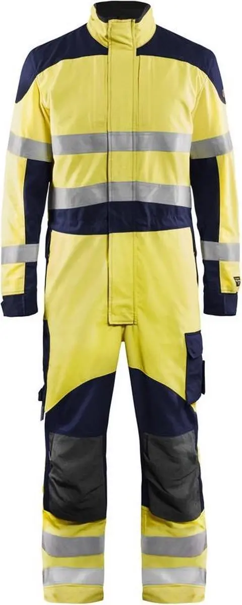 Blåkläder Multinorm Overall 6089-1512 - 108 - High Vis Geel/Marineblauw