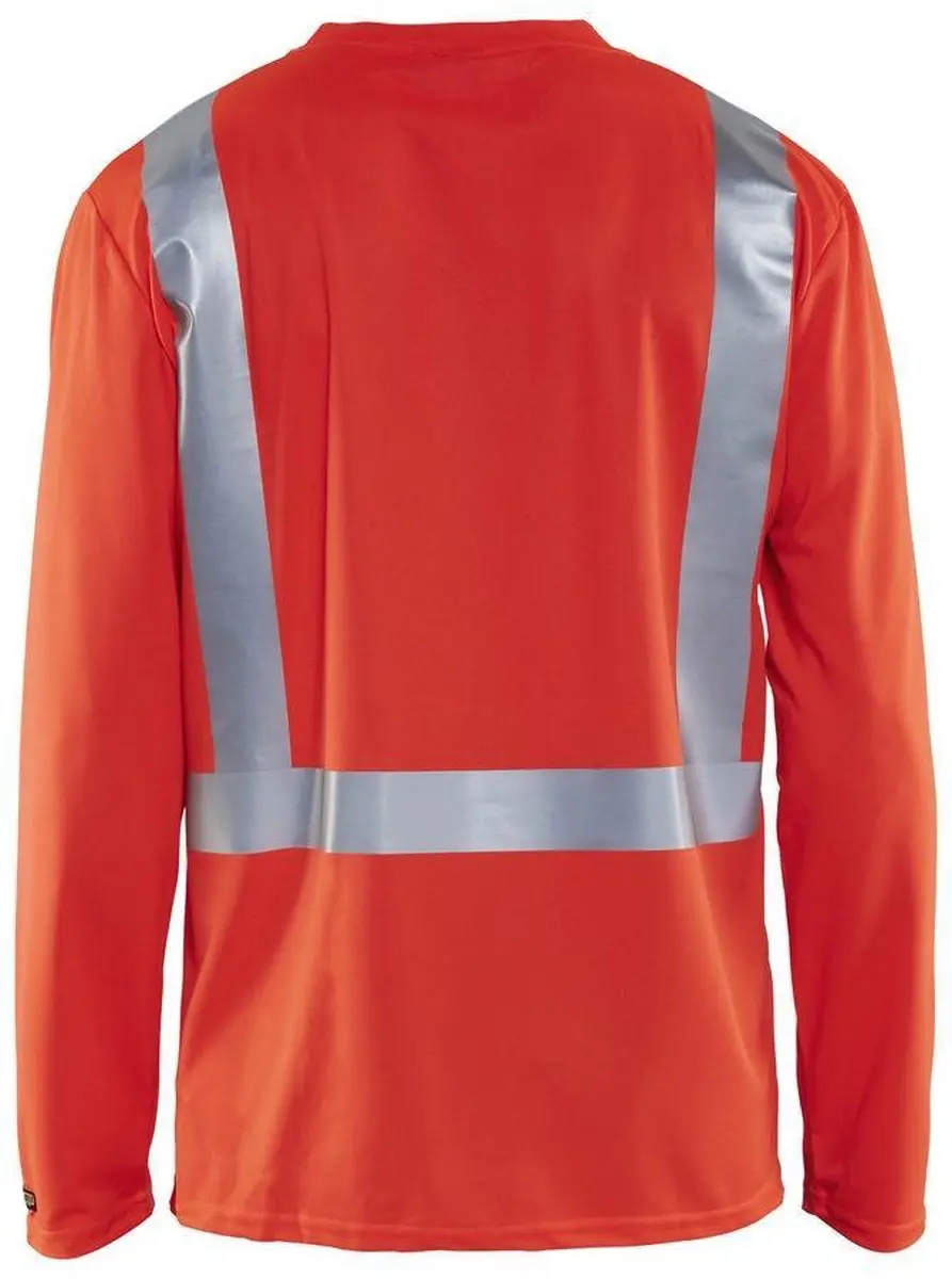 Blåkläder 3383-1011 T-shirt Lange mouw High Vis Rood - XL