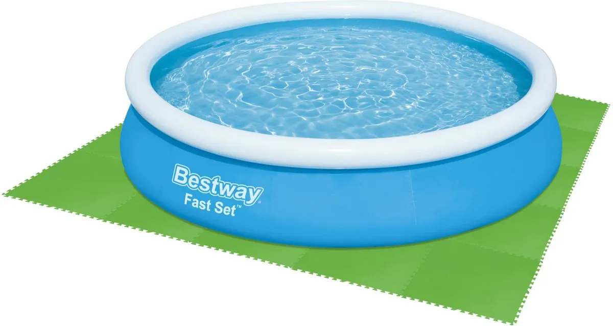 Bestway Flowclear Bodembeschermers 5,47m² - 9 Stuks Groen - afbeelding 6 van 6