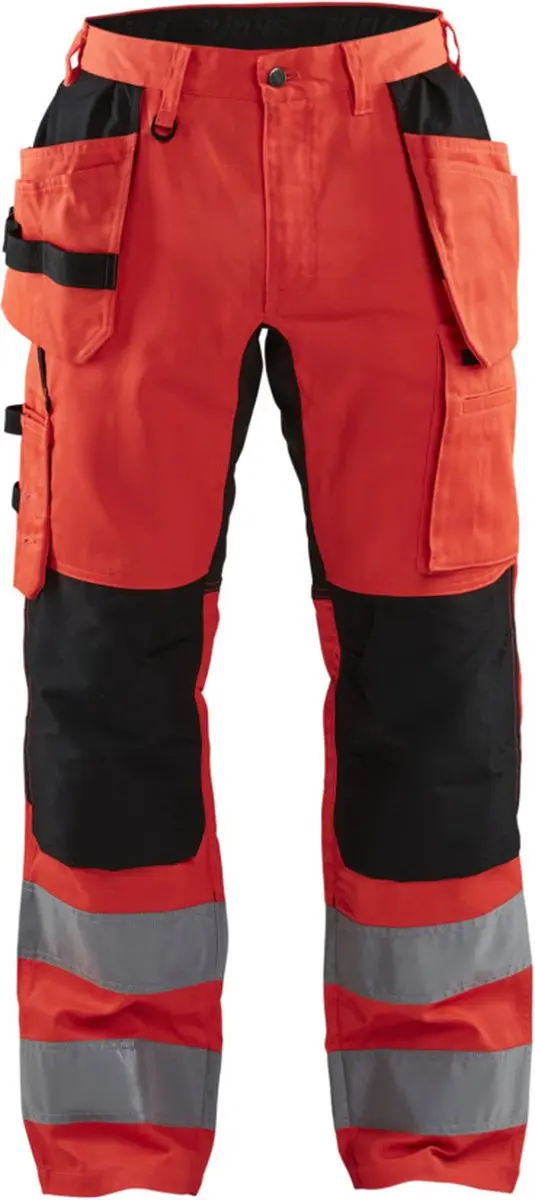 Blåkläder Werkbroek High Vis 1552-1811 - 88 - Rood/Zwart