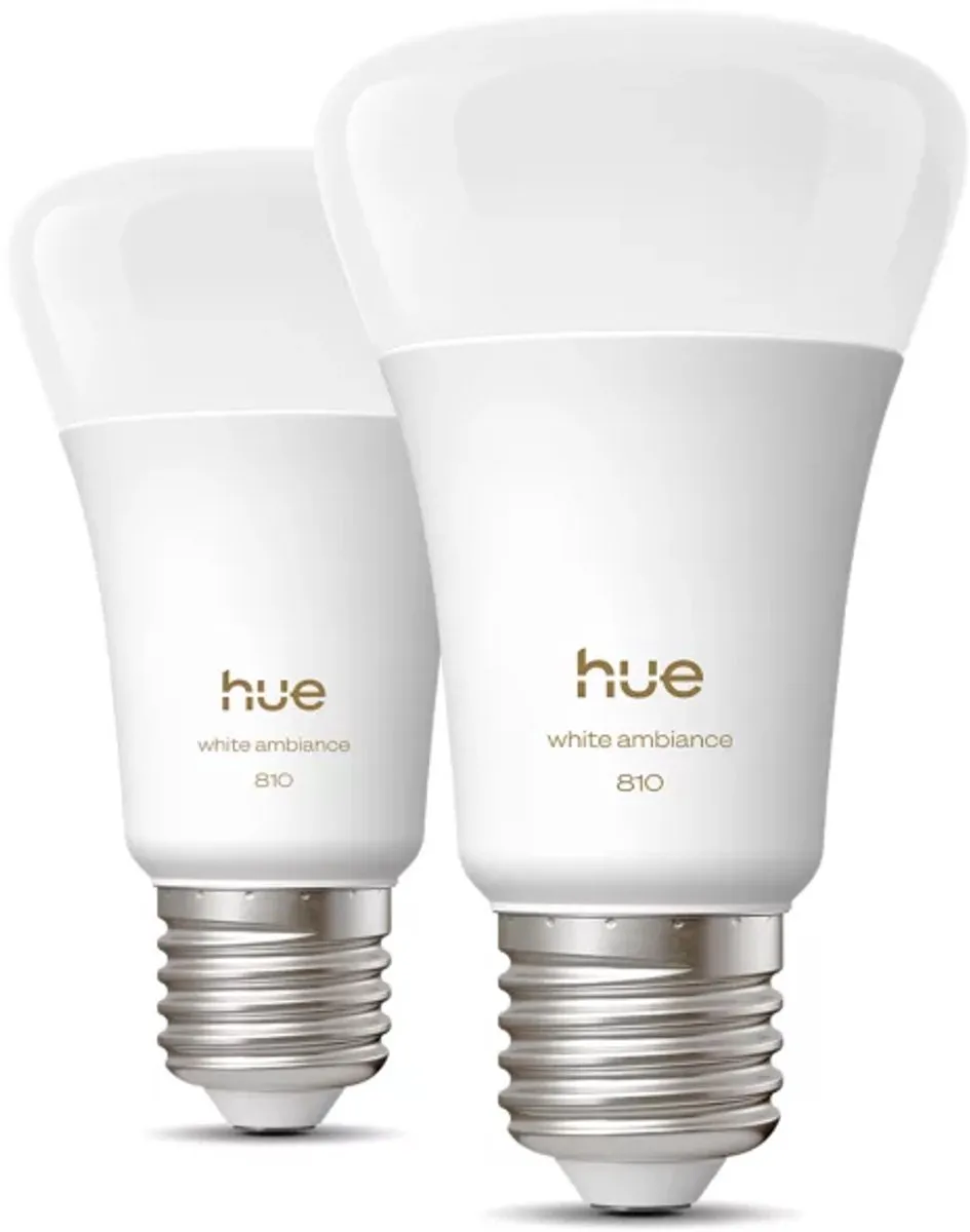 Philips Hue Slimme LED A60 E27 6W RGBW - 2 Stuks - Mat