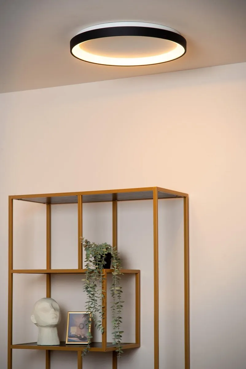 Lucide VIDAL Plafondlamp Ø48cm - LED 38W 2700K Zwart