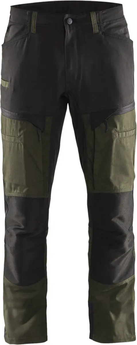Blåkläder Service Werkbroek 1456-1845 - 84 - Groen/Zwart - afbeelding 6 van 6