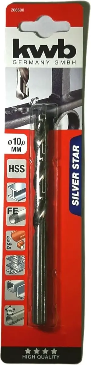 KWB HSS Silverstar Metaalboor 10mm