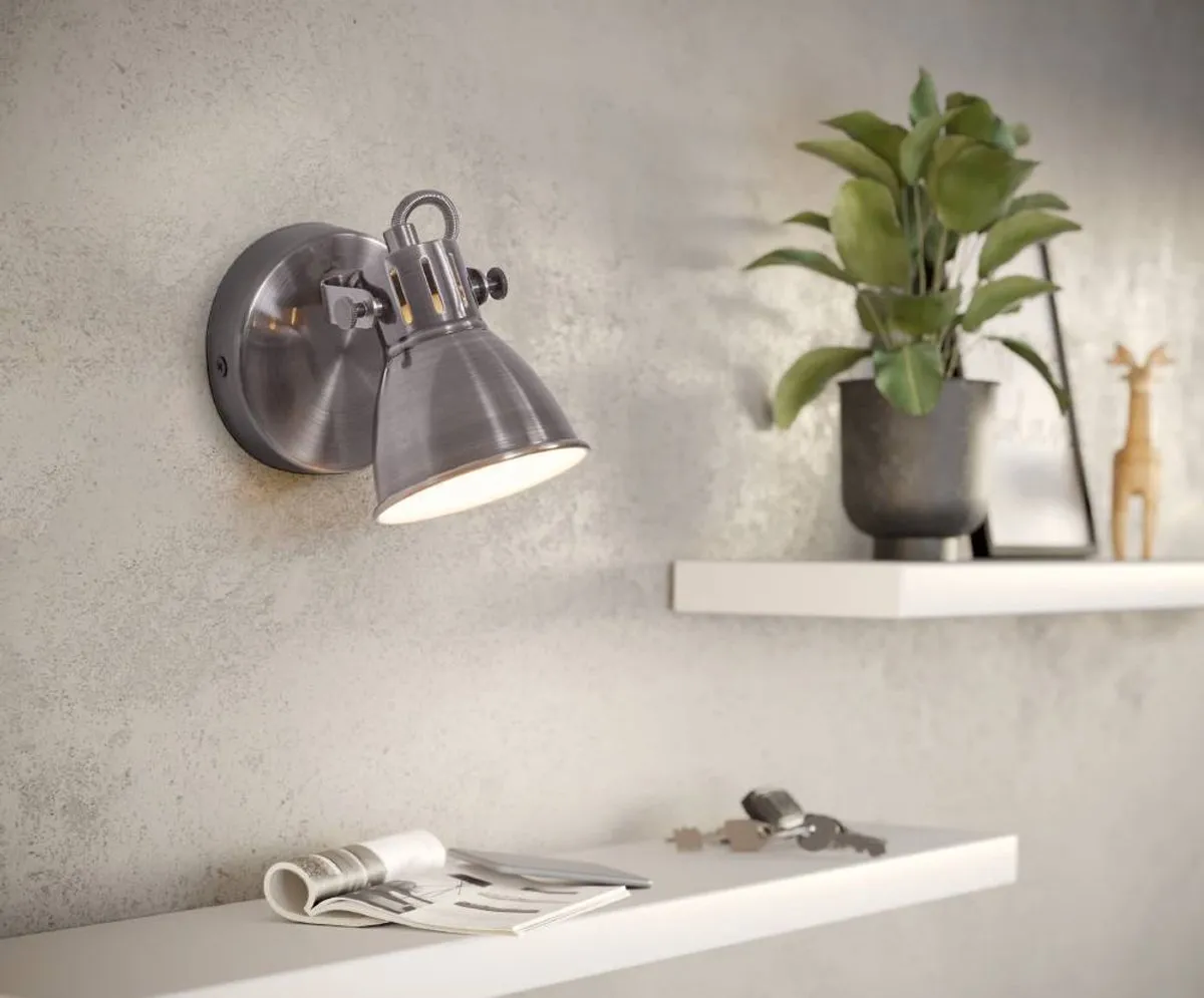 Eglo Seras LED Spot 3,3W - Nikkel-Antiek/Crème