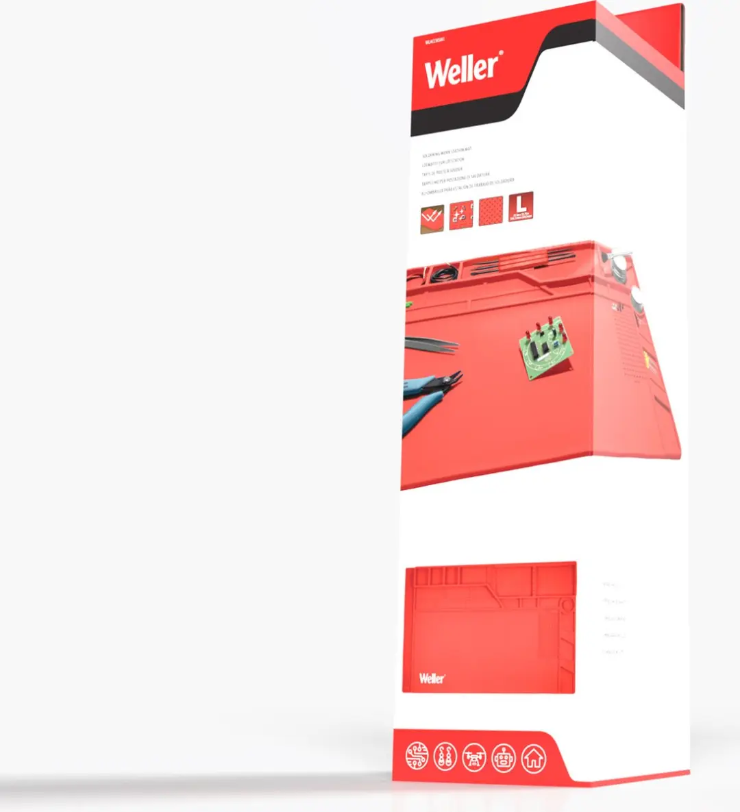 Weller WLACCWSM1-02EU Siliconen Soldeermat 55x35cm - afbeelding 6 van 6